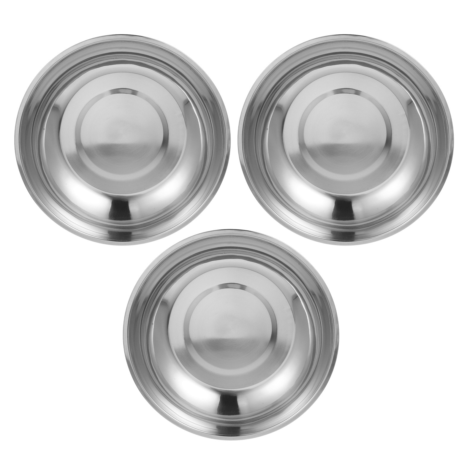 Commercial Kitchen Warehouse - ถาดชั่งน้ำหนักดิจิตอลสแตนเลส 3 ชิ้น - ชามชั่งน้ำหนักแบบพกพาความแม่นยำสูงสำหรับห้องครัว ห้องปฏิบัติการ