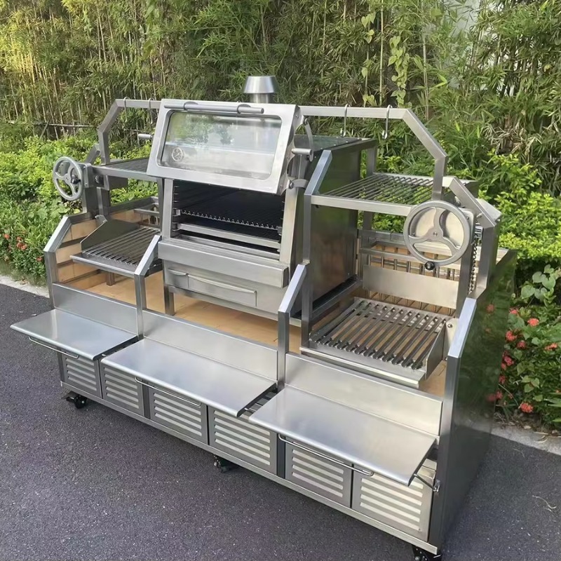 Commercial Kitchen Broiler - เครื่องย่างเคบับแนวตั้งเชิงพาณิชย์ สเตนเลสสตีล สำหรับร้านอาหาร อุปกรณ์ครัว แบบกำหนดเองได้