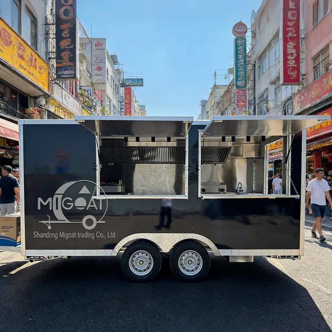 Commercial Kitchen Ventilation System - รถขายอาหารเคลื่อนที่พร้อมระบบระบายอากาศสำหรับธุรกิจร้านอาหารริมทาง