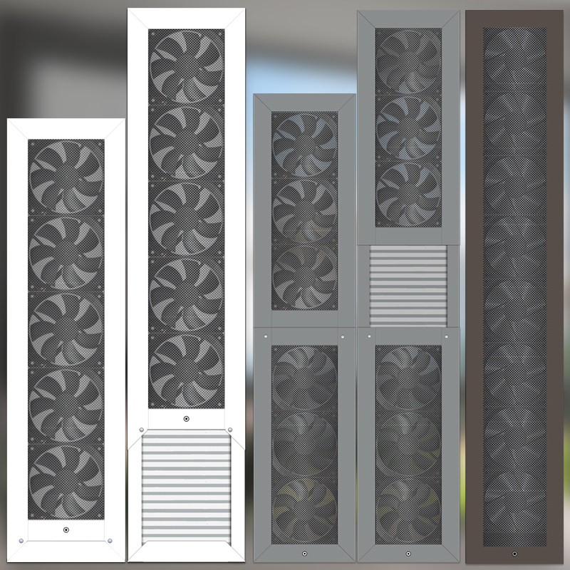 Commercial Kitchen Ventilation - พัดลมระบายอากาศแบบติดกระจก ไม่ต้องเจาะ ไม่ต้องติดตั้ง ใช้งานในครัว เงียบ