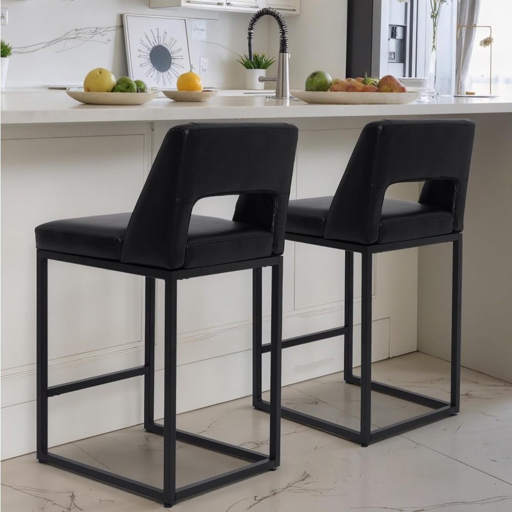 เก้าอี้บาร์สีดำแบบใหม่ ชุด 2 ต - Commercial Kitchen Island บทวิจารณ์และราคา