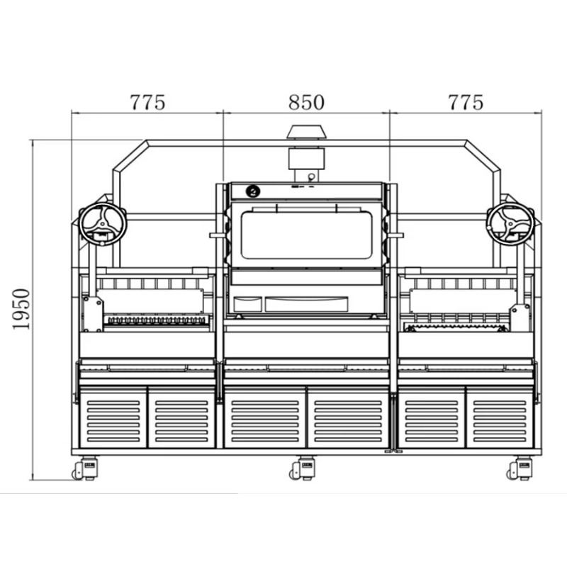 เครื่องย่างเคบับแนวตั้งเชิงพาณ - Commercial Kitchen Broiler บทวิจารณ์และราคา
