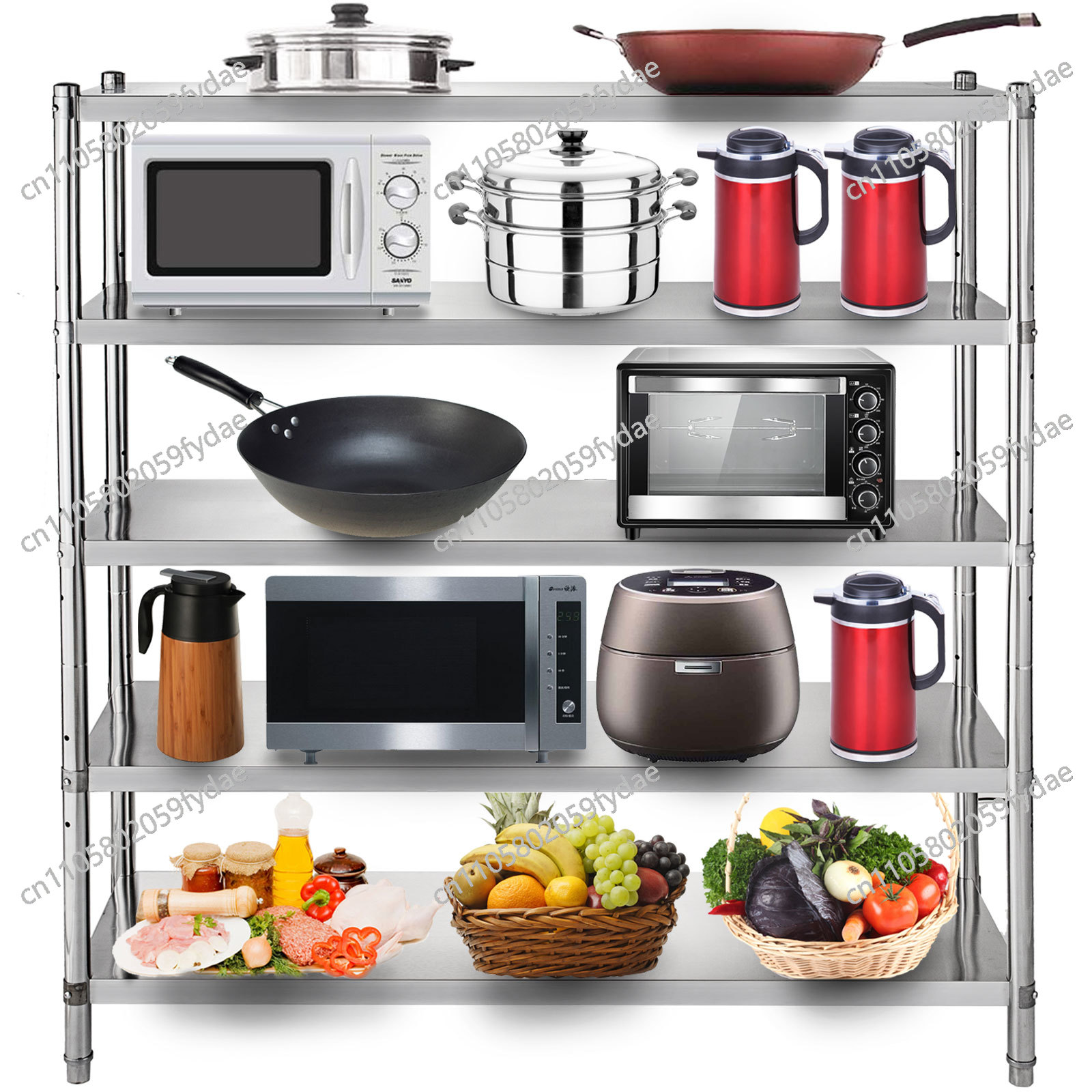 ชั้นวางของสแตนเลส 4 ชั้น สำหรั - Commercial Kitchen Warehouse บทวิจารณ์และราคา